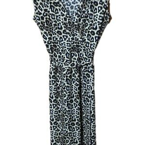 Leopard Print Sleeveless Dress